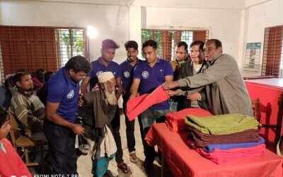 বরগুনায় শীতার্তদের মাঝে শীতবস্ত্র বিতরণ